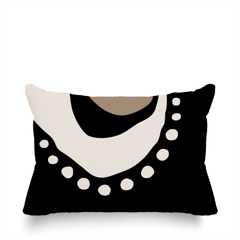 Coussin lombaire réversible intérieur / extérieur Sofi Minimalist, H 14 po x l 20 po, Beige