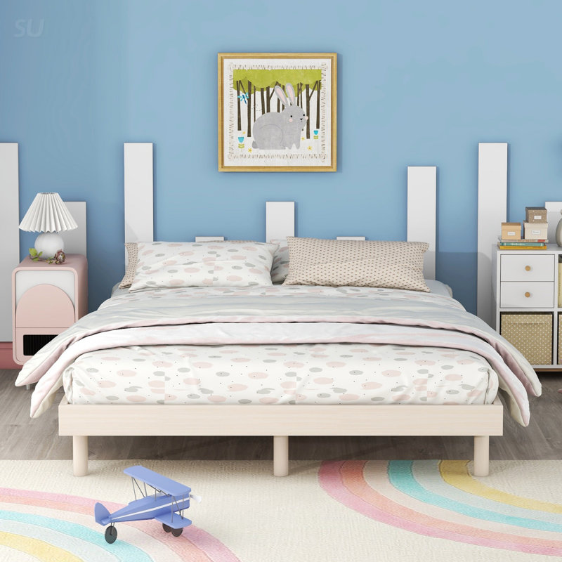 Modern Design Full Floating Platform Bed Frame With Durable Materials And Easy Assembly, Perfect For Contemporary Bedrooms.