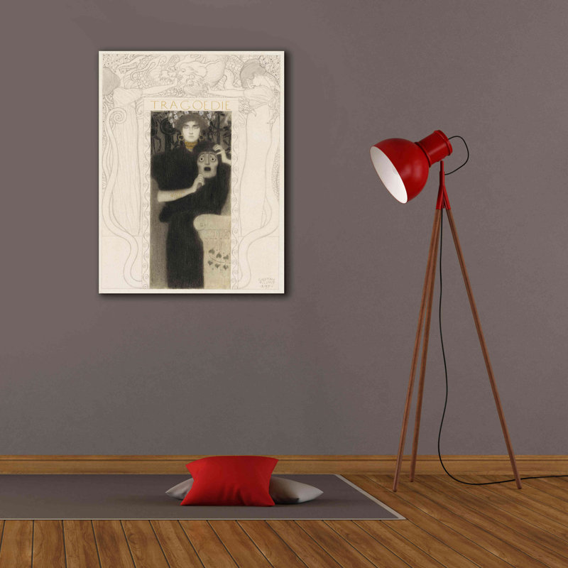 'Tragodie' by Gustav Klimt, Canvas Wall Art, 34" H x 26" W x 1.5" D