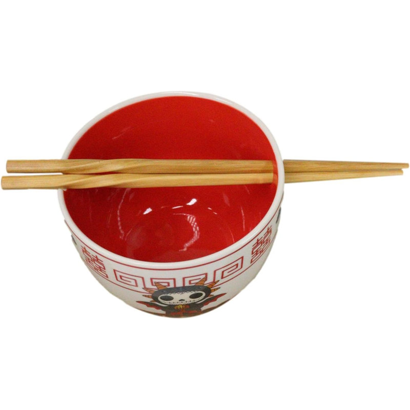 Ensemble de bols en porcelaine Furrybones Scorchie Dragon