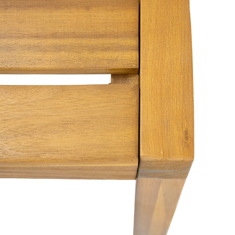 Ensemble de 2 chaises d'extérieur robustes en bois d'acacia
