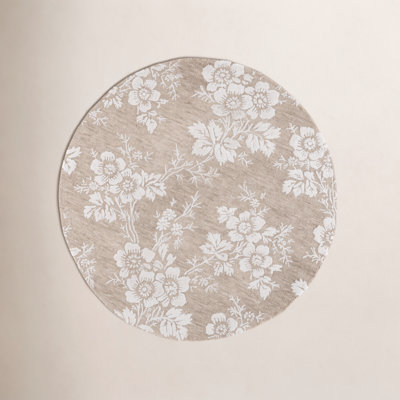 Hand-Tufted Wool Floral Rug