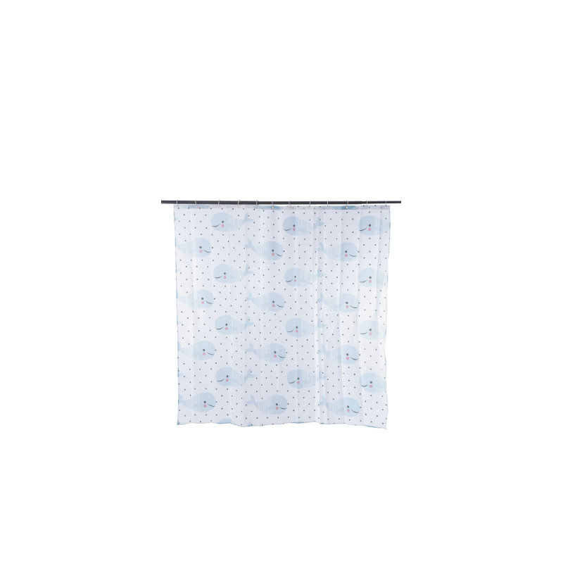 Whale Shower Curtain Polyester - 180x180cm