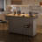 Jamera 60.2"W Kitchen Island with Two Large Storage Cabinets And Drawers, Locking Wheels-707145003