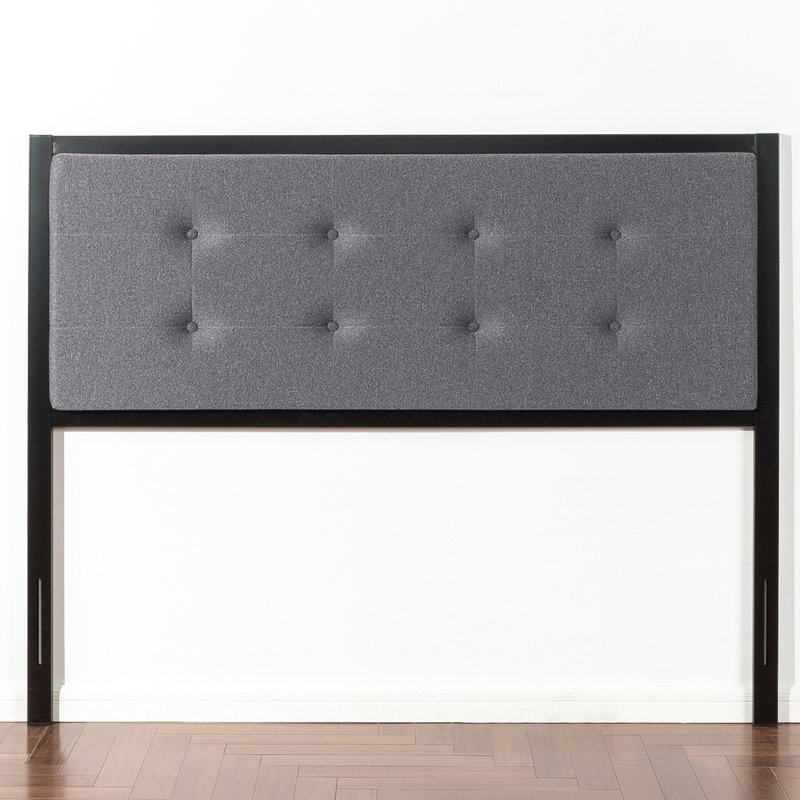 Pierro Upholstered Headboard, Gray, Queen