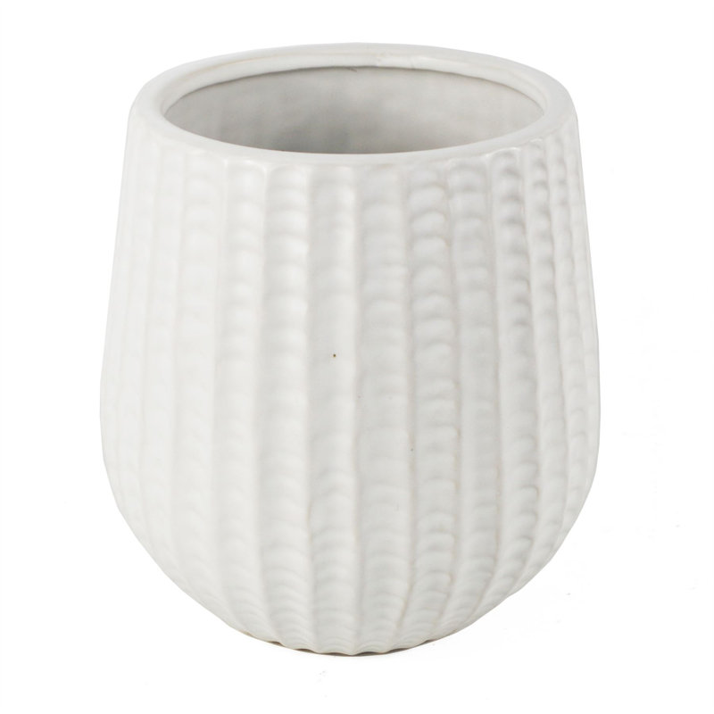 Ceramic Cachepot, White