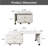  Expandable  Coffee Table With Rotatable Top And Wheels