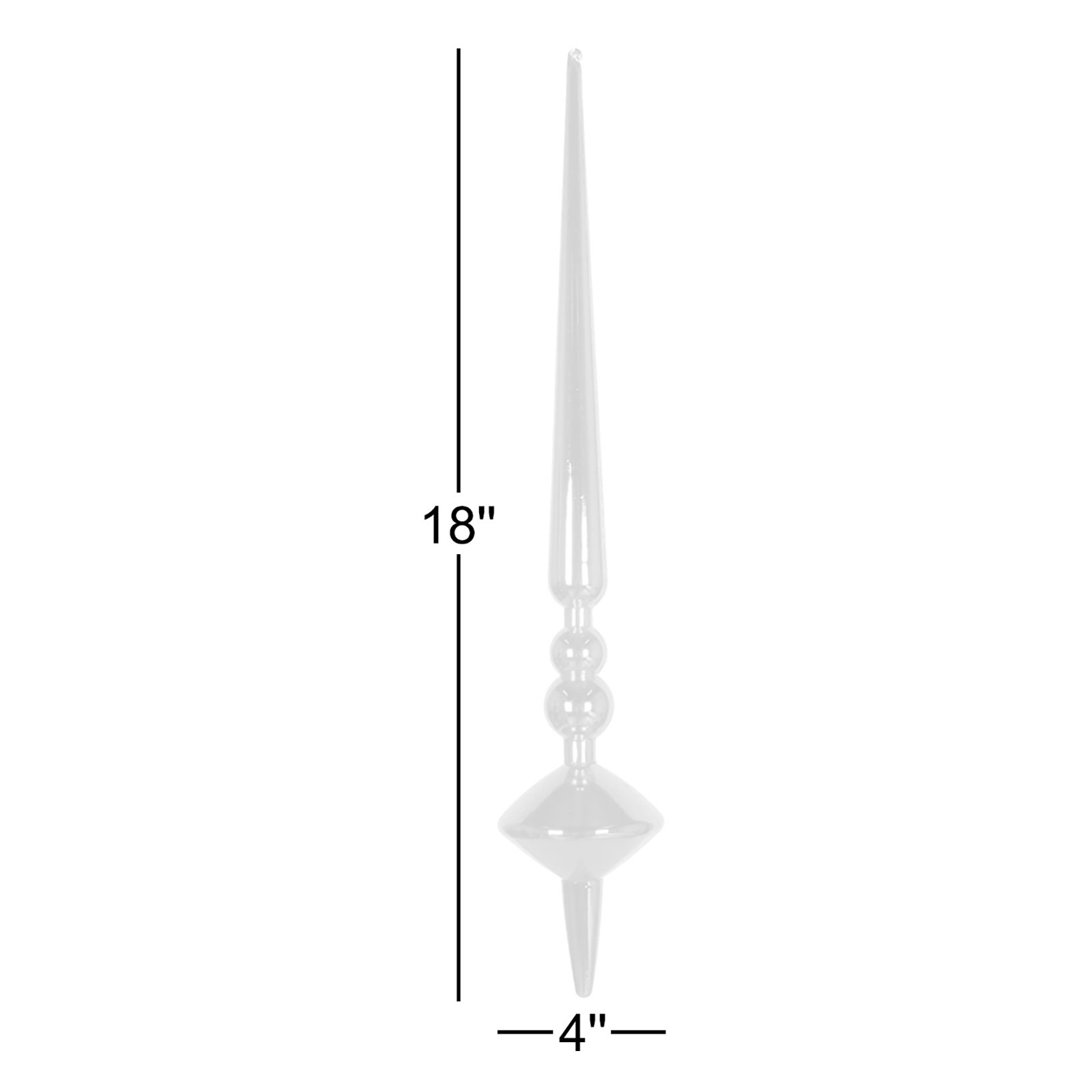 Lehiwa 18" Shatterproof Finial, Plum