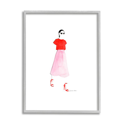 «Girl in Pink and Red» par Simone Elum