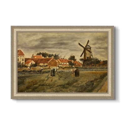 La récolte de pommes de terre, 1875 - Henri De Braekeleer - Toile encadrée sur mesure