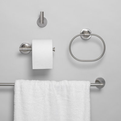GlideRite Avalon Collection 4-Piece Bathroom Hardware Set