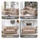4-Piece Modular Cloud Couch Reversible Sectional with Ottoman