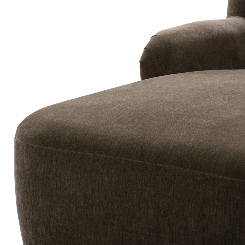 Kadon Chaise Lounge, Malmo Olive Performance Chenille