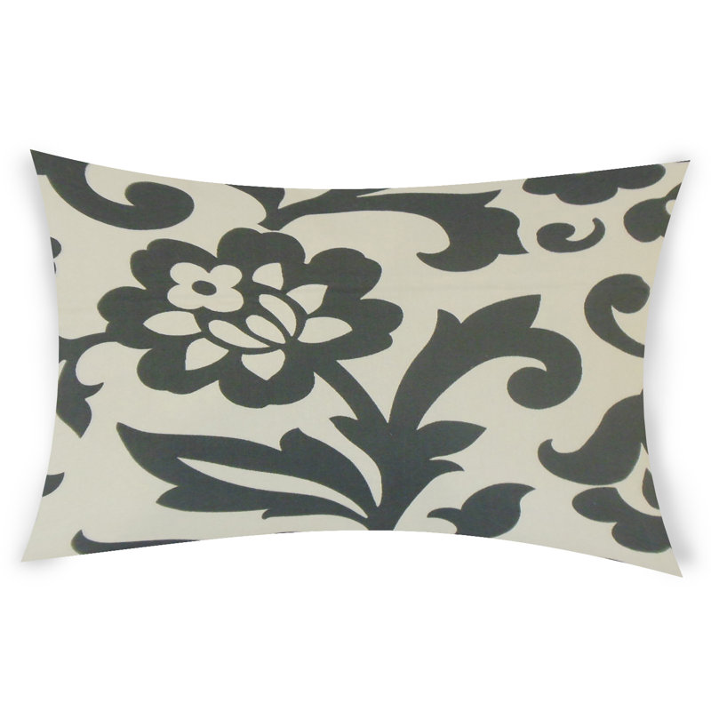  Housse de coussin rectangulaire et insert, Blanc, 12 po x 18 po