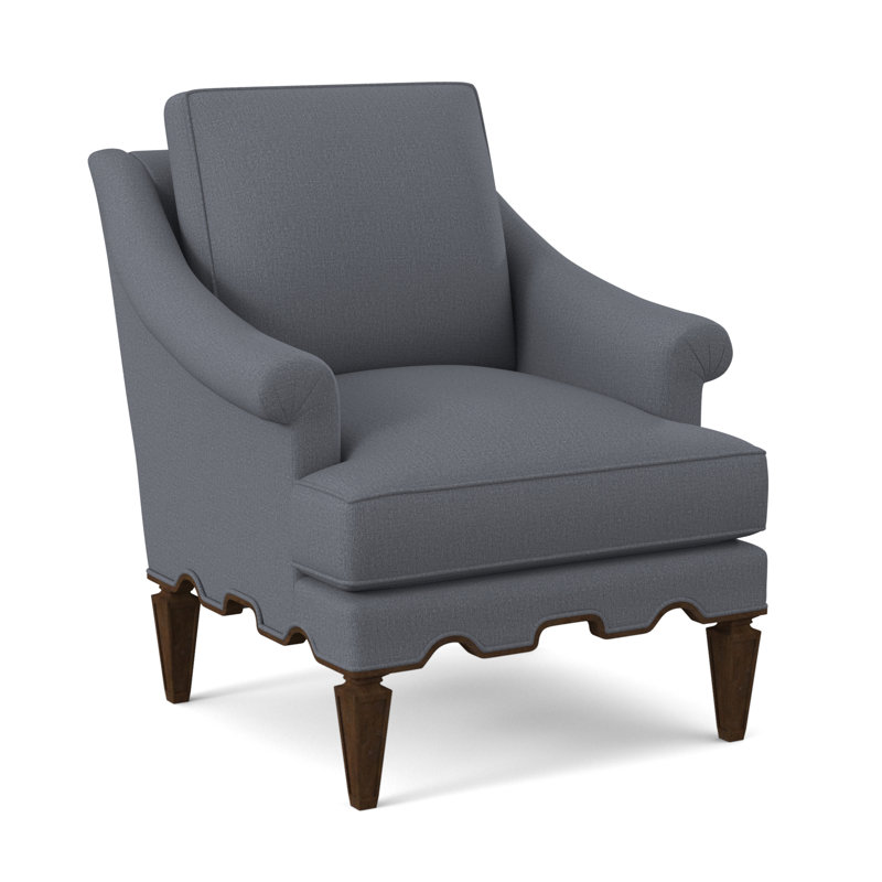 Chaise Palm Beach, Noyer américain, 100% polyester Elise Harbor