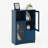 Wood Arria with glass door and open storage-1953750008