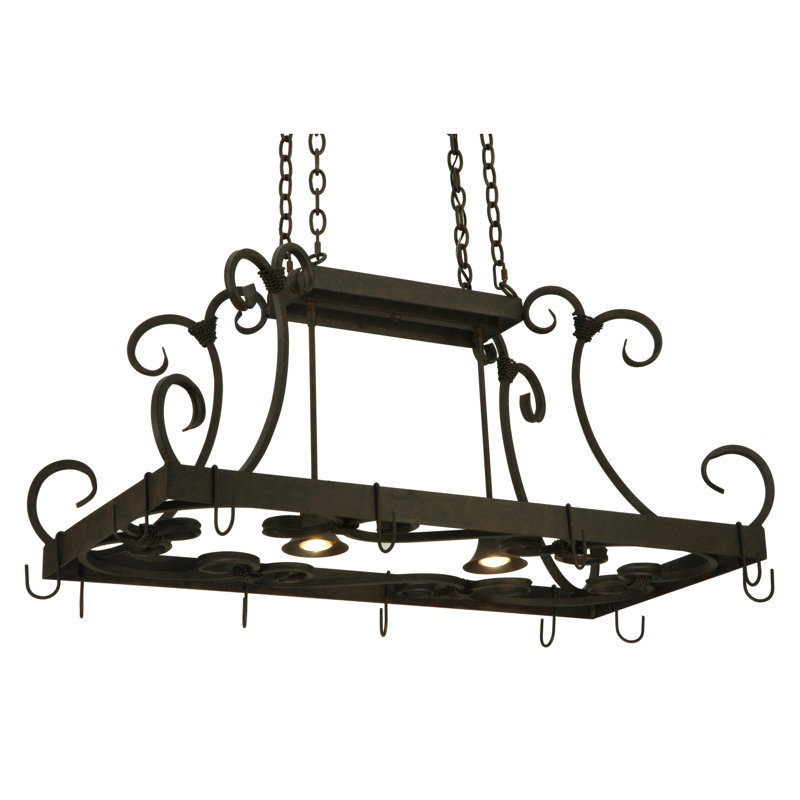 2 Light Pot Rack