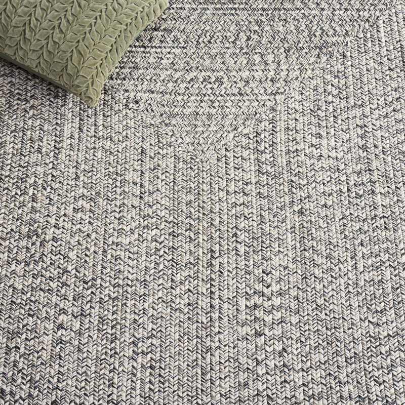 Braided 281 Hand Woven Performance Machine Washable No Pattern Rug, Rectangle 3' x 5'