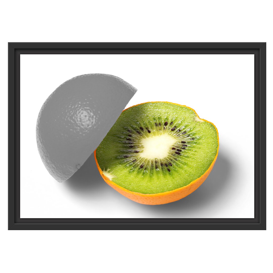 Gerahmtes Wandbild Orangen Kiwi Fruit Früchte Obst