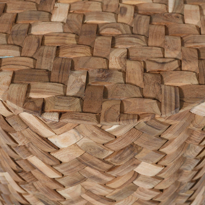 Table d'appoint ronde Natural Weave, H 18 po x l 12 po x P 12 po