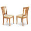 Ensemble de table de salle à manger 5 pièces pour 4 personnes comprenant une table de cuisine rectangulaire et 2 chaises de salle à manger avec 2 bancs, 36 x 60 pouces, chêne-1465854000-1465854002
