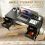 Metal Base Computer Desk
