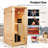 OUTEXER 1 - Person Bluetooth Compatible FAR Infrared Sauna in Hemlock