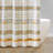 Cotton Stripe Printed Shower Curtain With Tassel