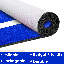 Tapis ovale bleu et crème KidCarpet.com pour salle de classe Montessori, 183 x 259 cm-30167793