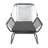3Pc Chat For Garden - Gray Pe & Iron Patio Furnishings With Waterproof Material, 27.99" D X 27.04" W 34.16" H, 40.35 Lb Chatting Ensemble + Outdoor Seating Fabric, 27.99 In. Depth 27.04 Width 34.16