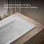 Baignoire encastrée Archer® avec surface chauffante et drain réversible-14674494