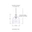 Luminaire suspendu en forme de cloche à 1 lumière Indépendant-759435424