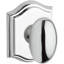 Ellipse Privacy Door Knob with Traditional Arch Rose-22034279