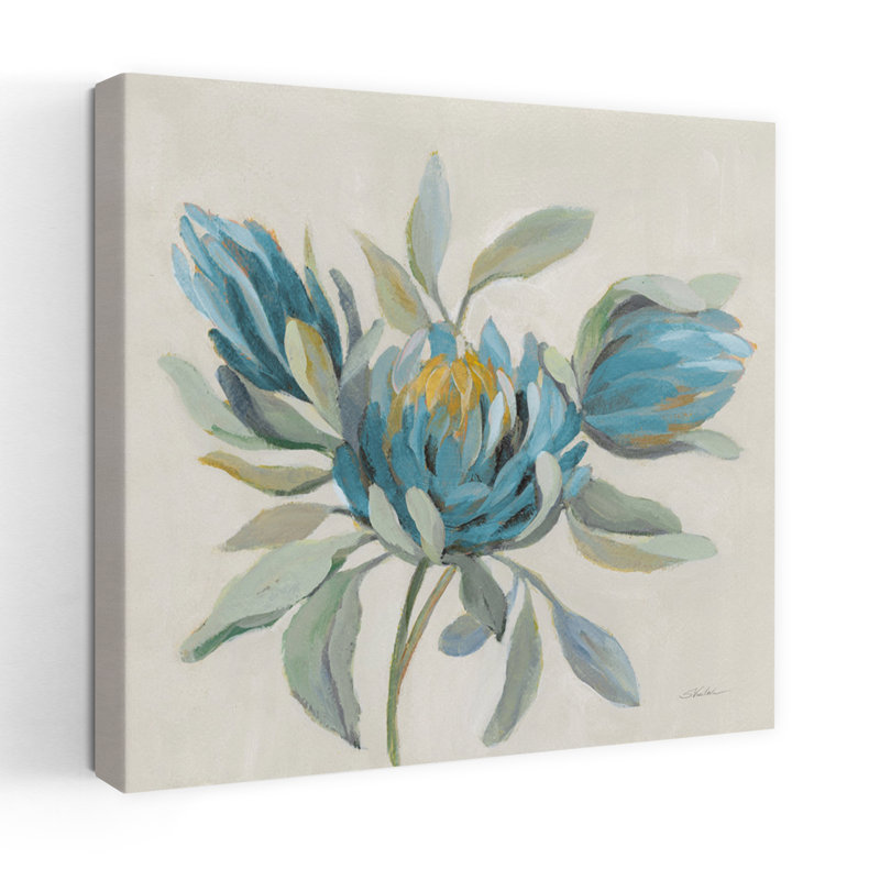 Art floral tropical sur le terrain, H 48 po x l 48 po