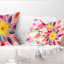 Coussin lombaire à fleurs florales danse