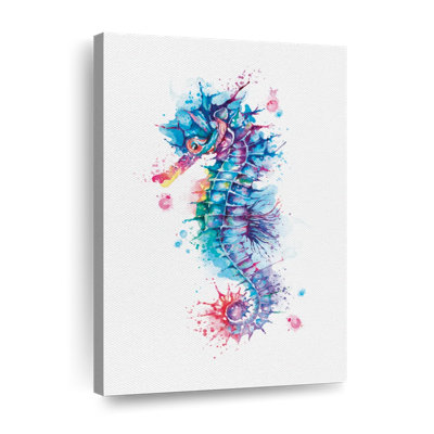 Hippocampe aquarelle