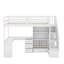 Lit mezzanine simple avec bureau et tiroirs-162865146