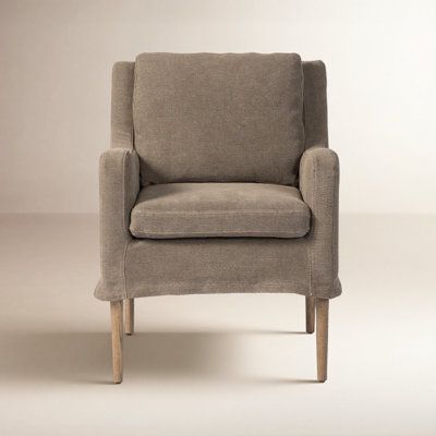 Aurelia Linen Oak Armchair
