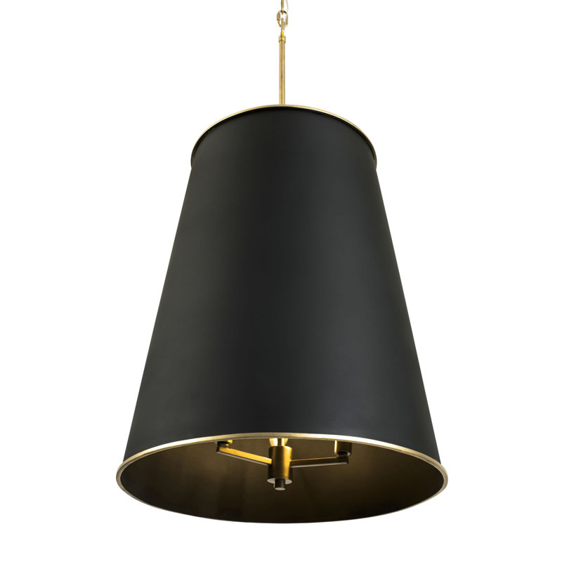 Luminaire suspendu 9 lumières Coco, Noir mat / or français, Noir mat