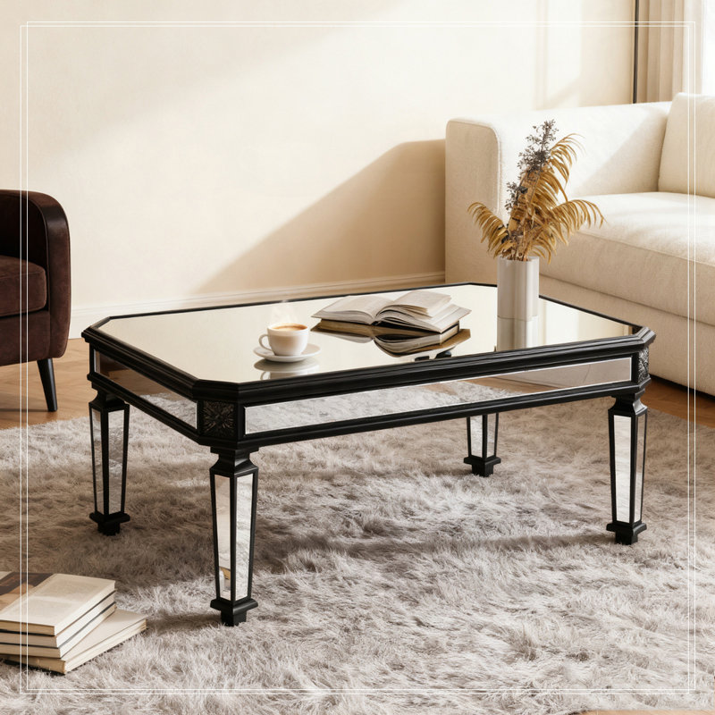 Silver Mirrored Coffee Tabl