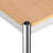 Brothir 39.4'' Wood Top Square Coffee Table with Stainless Steel Base 3 Min to Assemble-342531894