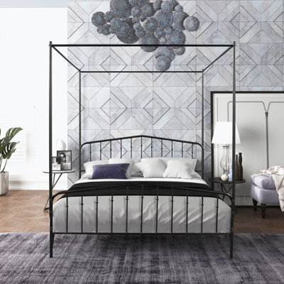 Queen 71.54'' Steel Bed Frame
