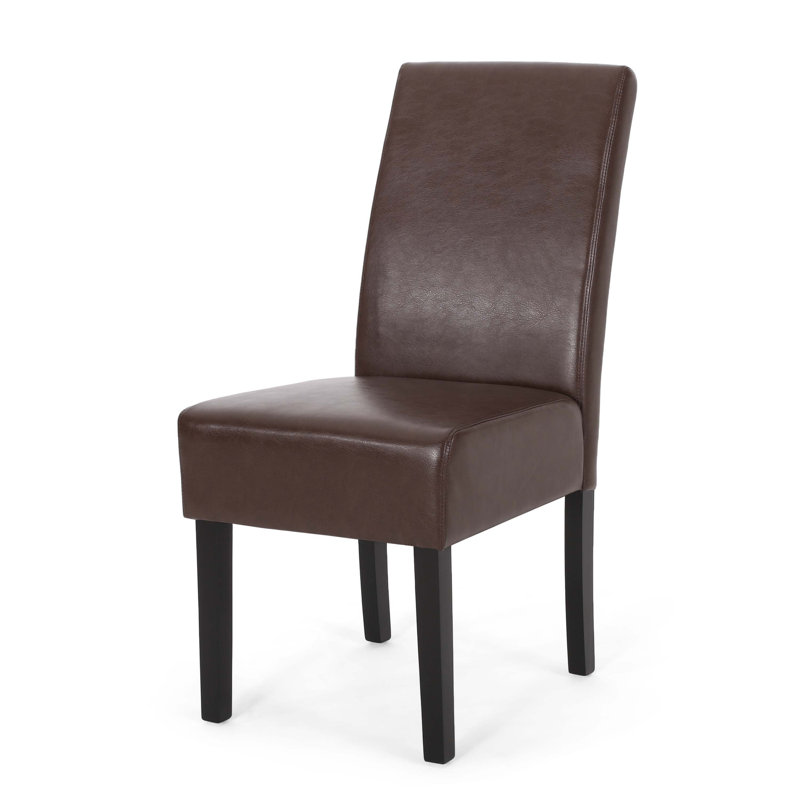 Homan 19.5'' H Upholstered Dining Chair, Beige/Brown, 1