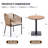 Wilmette 2 Person Patio Bistro Set with Removable Cushion-2077958149-2077958148
