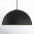 Darrah 1-Light Pendant in Matte Black/Natural Brass-942482468