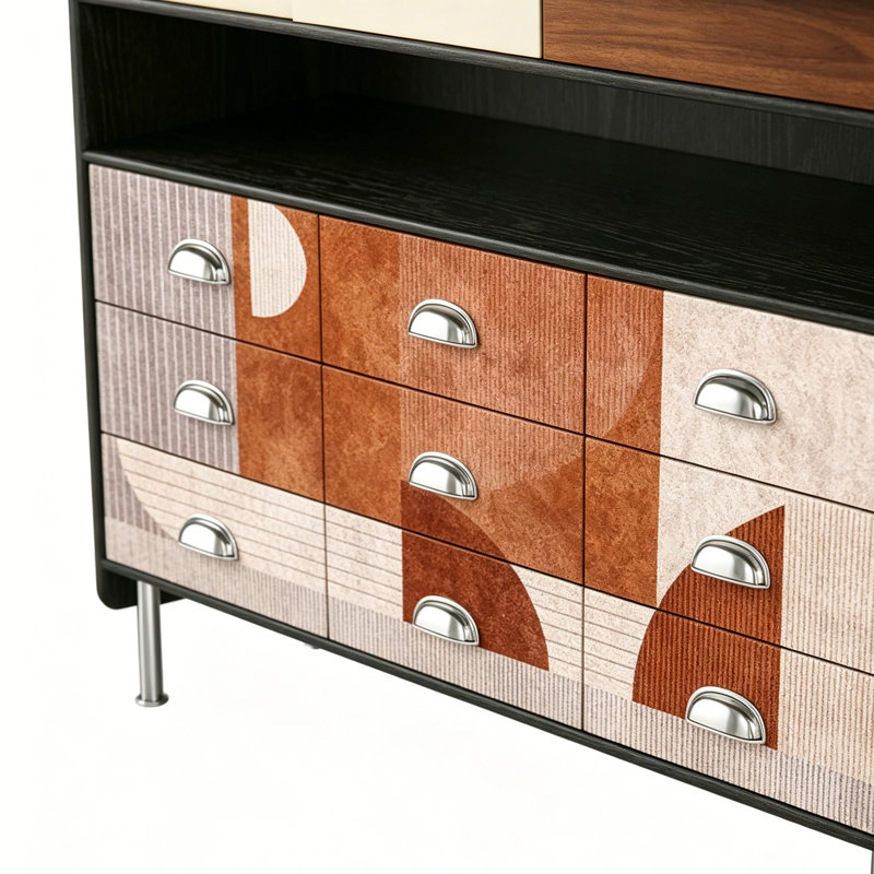 Armoire d'appoint de style rétro moderne