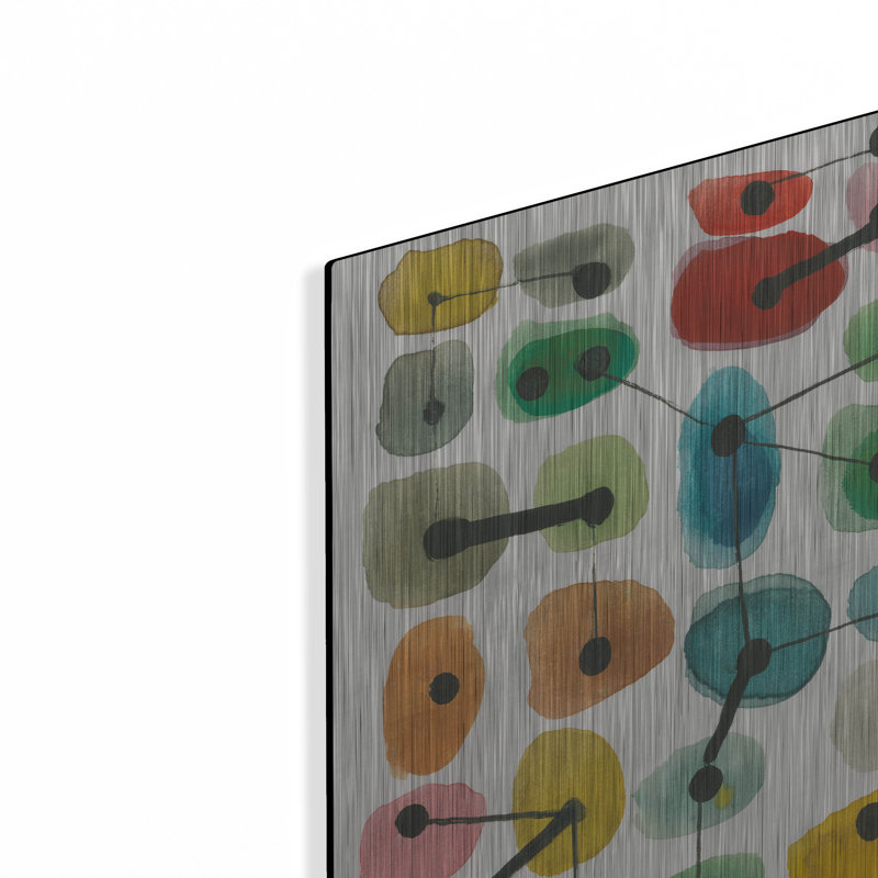  «Mid Century 2» par Cheryl Warrick, art mural en métal, H 12 po x l 16 po