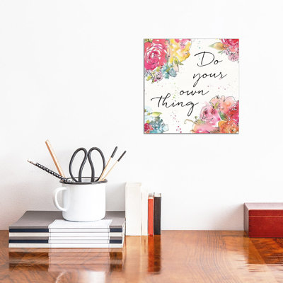 Floral Figures X - Wrapped Canvas Print