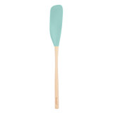 Flex-Core Jar Scraper Wood Handle - Light Aqua