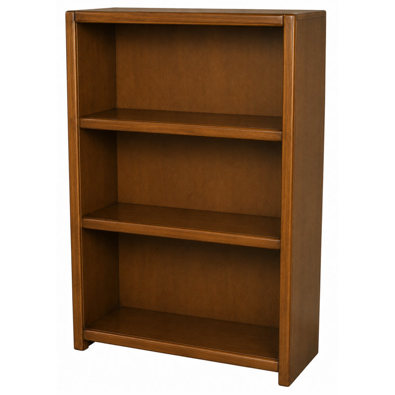 McKaylah Bookcase, Chocolate Mousse, (2 Shelf) 48” H x 32” W x 13” D